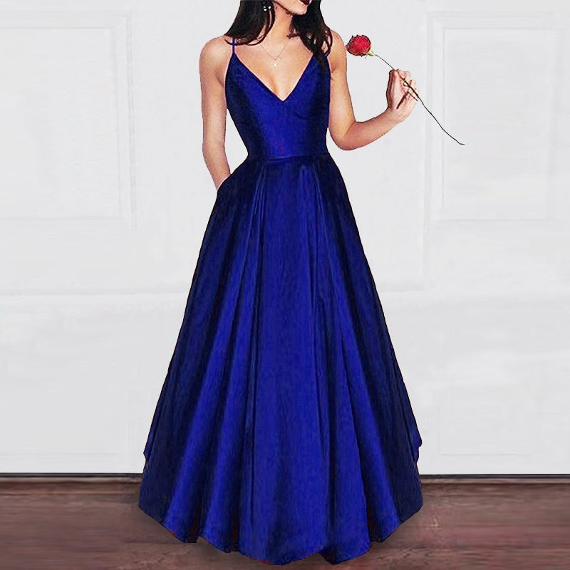 Amazing Elegant A Line Dark Red Satin Prom dress Girls Graduation Gown Siaoryne Amazing Elegant A Line Dark Red Satin Prom dress Girls Graduation Gown Siaoryne