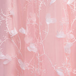 Gorgeous Coral Pink Short Sleeves Girl Prom Dresses Long with Lace Flowers 2020 Evening Party Gown LP6610