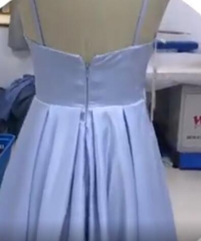 Emerald Green /Baby Blue Sexy A Line Women Formal Prom Gowns with Split PL2144