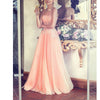 LP1581 Coral Pink Sweetheart Lace Appliqued Prom Dress A Line Girls Formal Gown Pageant Dress Long
