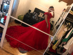 Romantic Pink Rose Wedding Dress Princess Ball Gown Quinceanera Debutante Gown Girls Sweet 16 Gown WD878