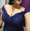 Black /navy/Burgundy fishtail Lace Wedding Bridesmaid Dresses Women Evening Party Gown PL214