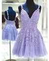 Cute Short Homecoming Dresss Lavender Short Homecoming Dress Girls Graduation Gown SP11122