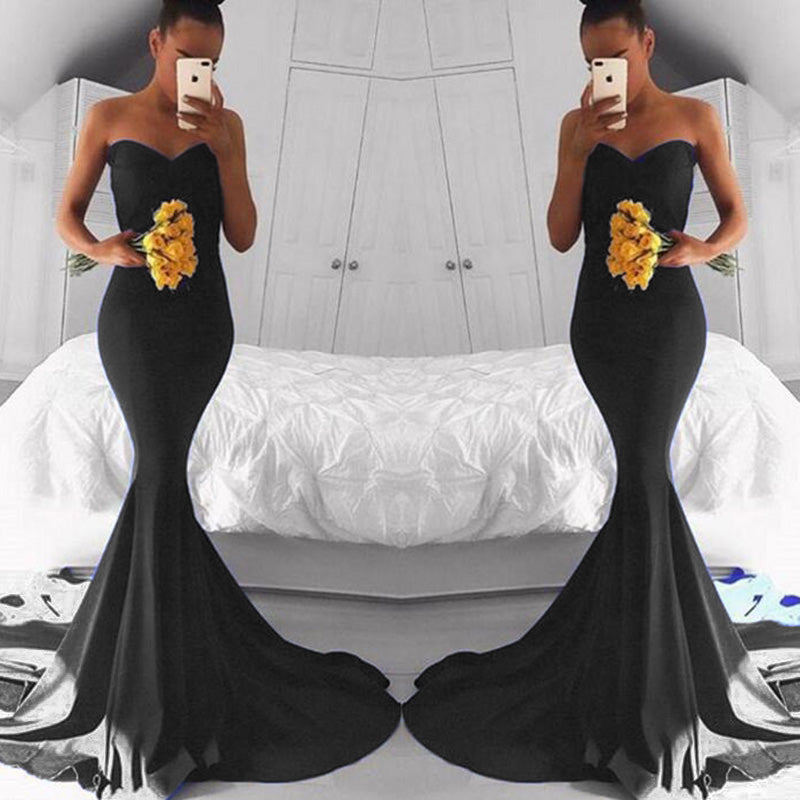 LP2300 Sexy Royal Blue Prom Gown Evening Party Dress Mermaid Sweetheart Party Gown 2018