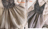 Full Beading  V Neck Short Prom Dress Girls Graduation Gown 2020 Homecoming Dress  SP340