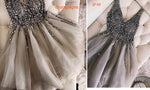 Full Beading  V Neck Short Prom Dress Girls Graduation Gown 2020 Homecoming Dress  SP340