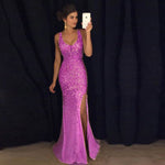 Luxury Crystal Rhinestones Prom Dresses party Evening Gowns Mermaid Sexy Style