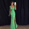 Luxury Crystal Rhinestones Prom Dresses party Evening Gowns Mermaid Sexy Style