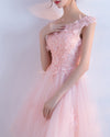 Cap Sleeves Pink Short Lace Cocktail Dress Short Homecoming Dress for Teens 8th Grade ,Semi Formal Dress SP0625