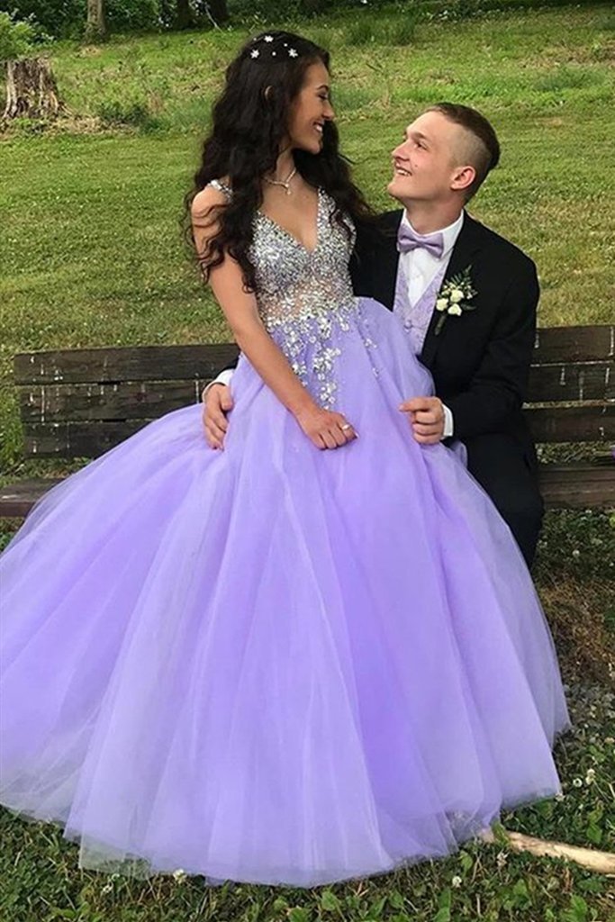 Poofy purple dress online