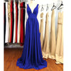 Red Elegant Pleated Chiffon Prom Dress Women Long Evening Formal Gown  LP841