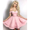 Sweet A Line Pink Short Homecoming Dress Girls Semi Formal Gown 8th Grade Jr Prom Gown