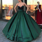 WD6874 Scoop Neck Ball Gown Wedding Dress Satin bridal Engagement Dress Reception Wedding party Gown 2018