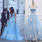 LP6354 Ball Gown Off the Shoulder Pink/Ivory Prom Dress 2018 ,Girls Formal Gown with pocket Pageant Gown