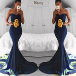 LP2300 Sexy Royal Blue Prom Gown Evening Party Dress Mermaid Sweetheart Party Gown 2018