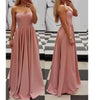 Elegant Pink Sweetheart A Line Prom Dress 2020 Sexy Sleeves Evening Long Dress