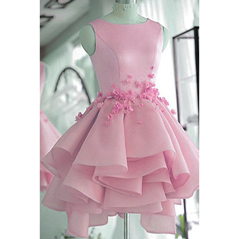 SP1447 Sky Blue Poofy Ball Gown Short Prom Dress Homecoming Dresses