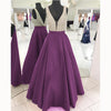 LP3358 Gorgeous Turquiose A Line Satin Senior Prom Dress 2018  Deep V neck Formal evening Gown