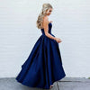 Siaoryne LP0829 Satin A Line High Low Prom Dress Homecoming Gowns Formal evening Gowns for Teens