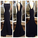 Stylish Grape Boat neck Sexy Sheath/Mermaid Evening Dresses,Sexy Prom Long Dress,party Dresses 2020