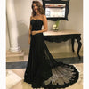 LP3351 Elegant Black Sweetheart Tulle lace Formal Evening Dresses Long 2018 abendkleider
