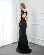 PL2100 Luxury Black Beading Prom Dress Long Party Evening Gown 2020 Sexy V Neck