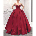 Navy Queen Ball Gown Wedding Dress for Reception Corset Sweetheart Prom Evening Dress