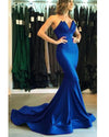 Elegant Strapless Burgundy Mermaid Evening Dresses Long Women PL221