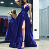 Emerald Green Prom Dresses Long Formal Evening Dresses Sexy High Slit Women outfits LP536