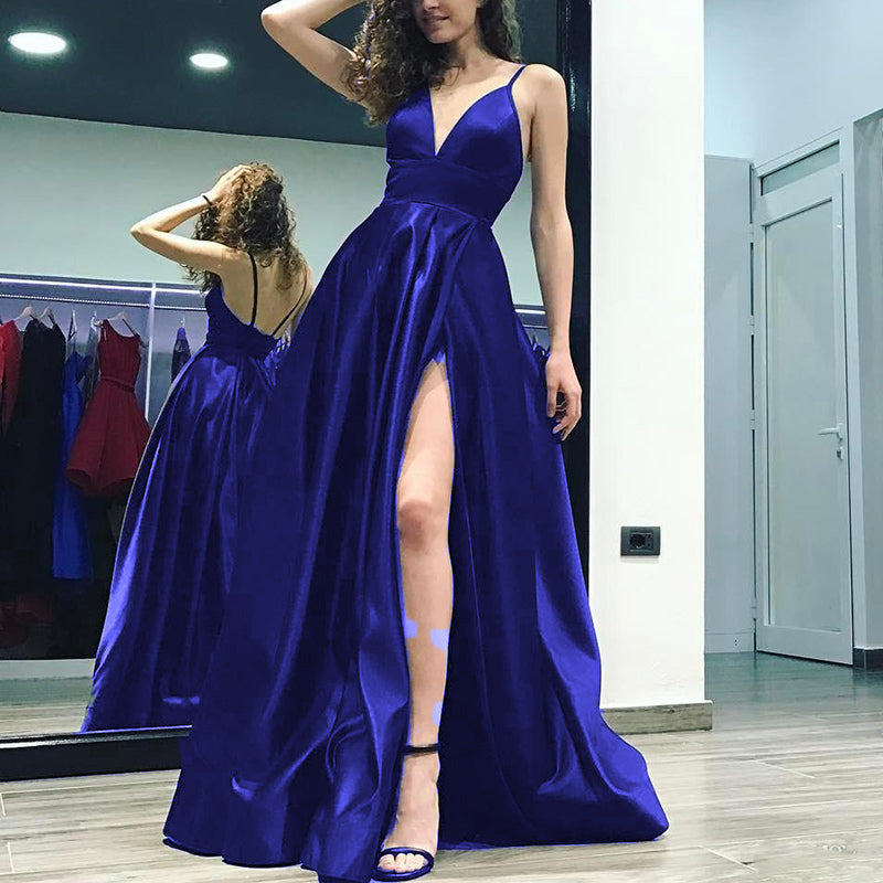 Emerald Green Prom Dresses Long Formal Evening Dresses Sexy High Slit Women outfits LP536
